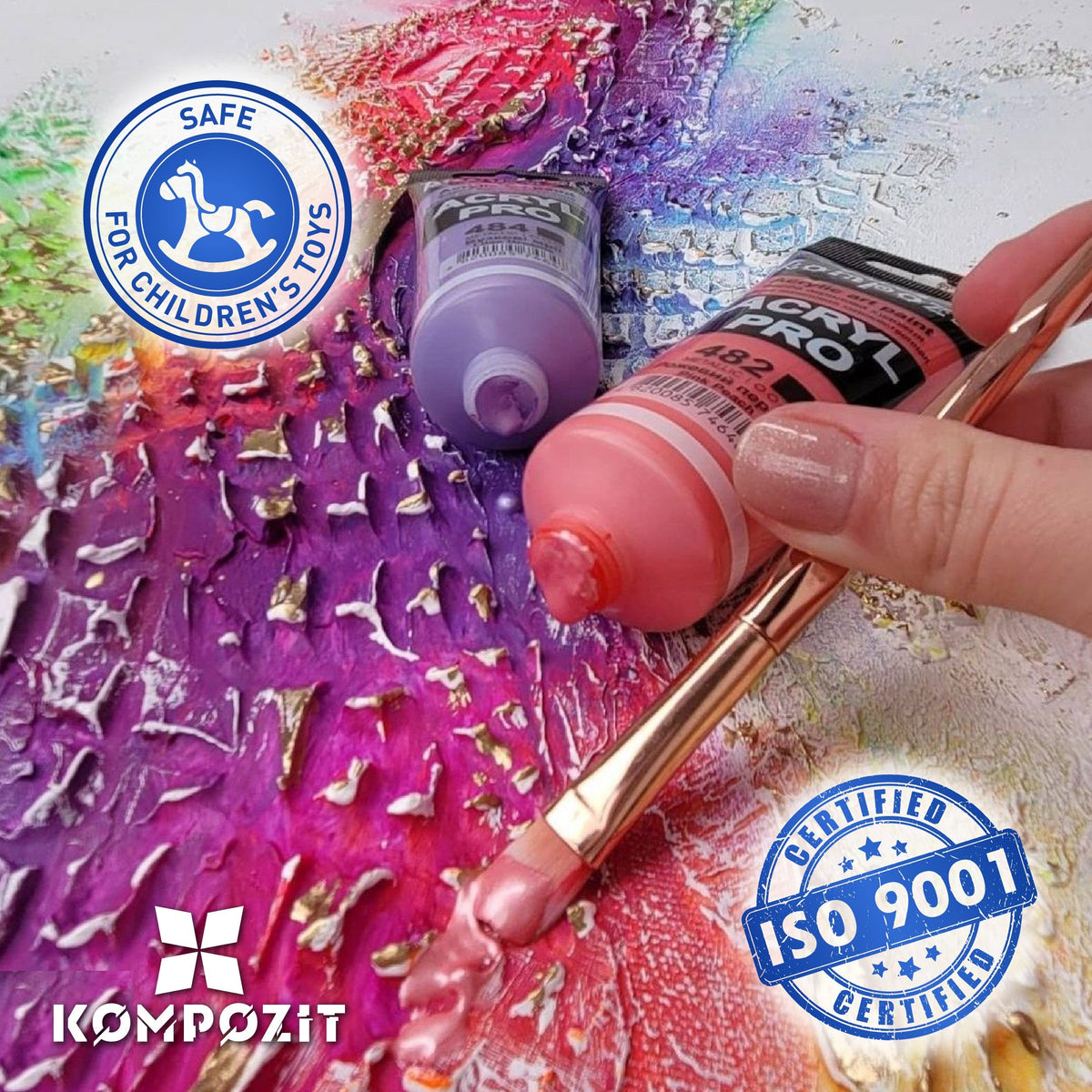 ACRYL PRO ART Kompozit fém akril festék 75 ml