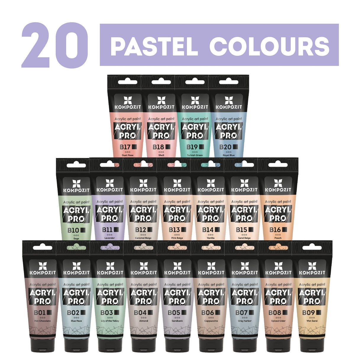 Pasztell akrilfesték ACRYL PRO ART Kompozit 75 ml