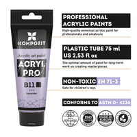 Pasztell akrilfesték ACRYL PRO ART Kompozit 75 ml