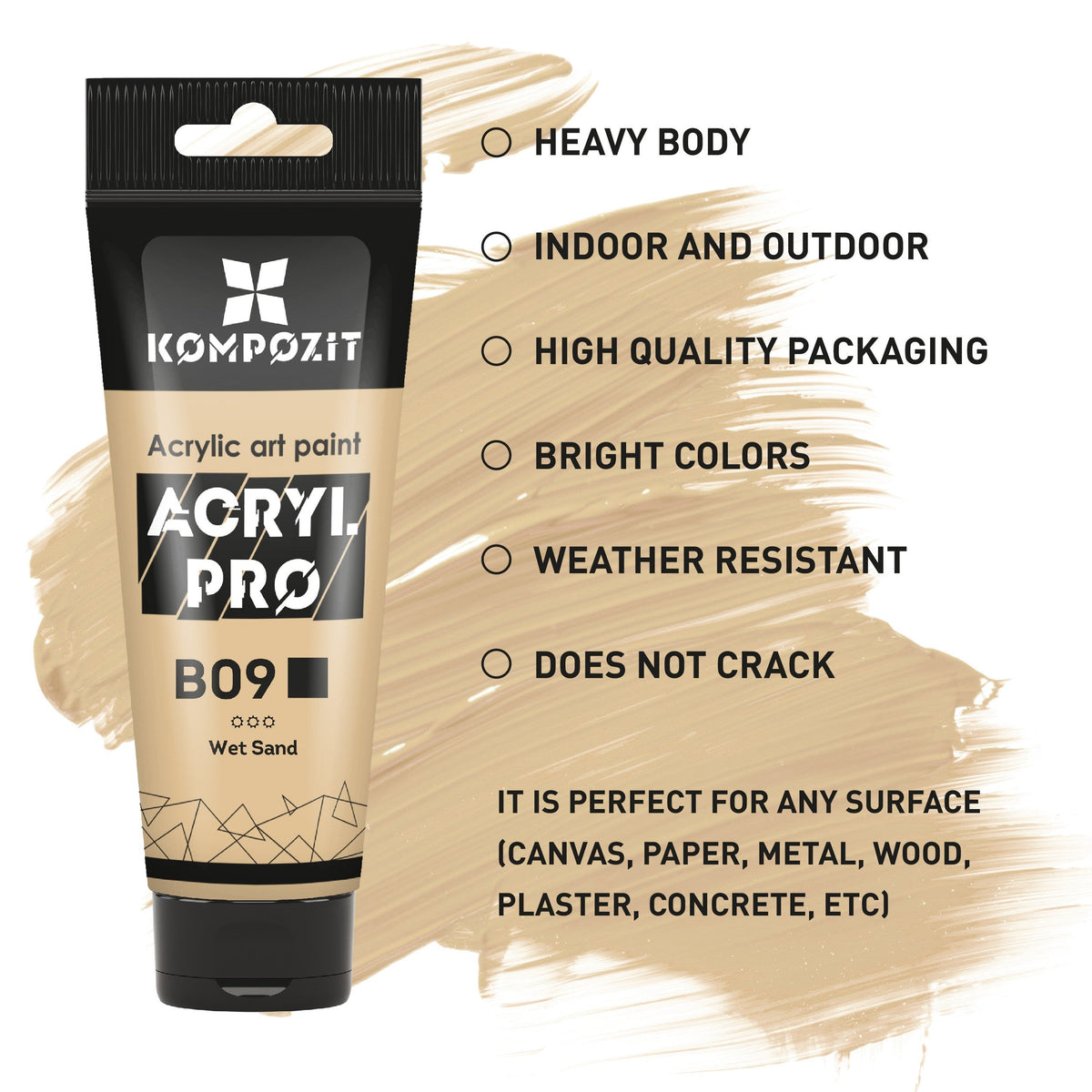 Pasztell akrilfesték ACRYL PRO ART Kompozit 75 ml