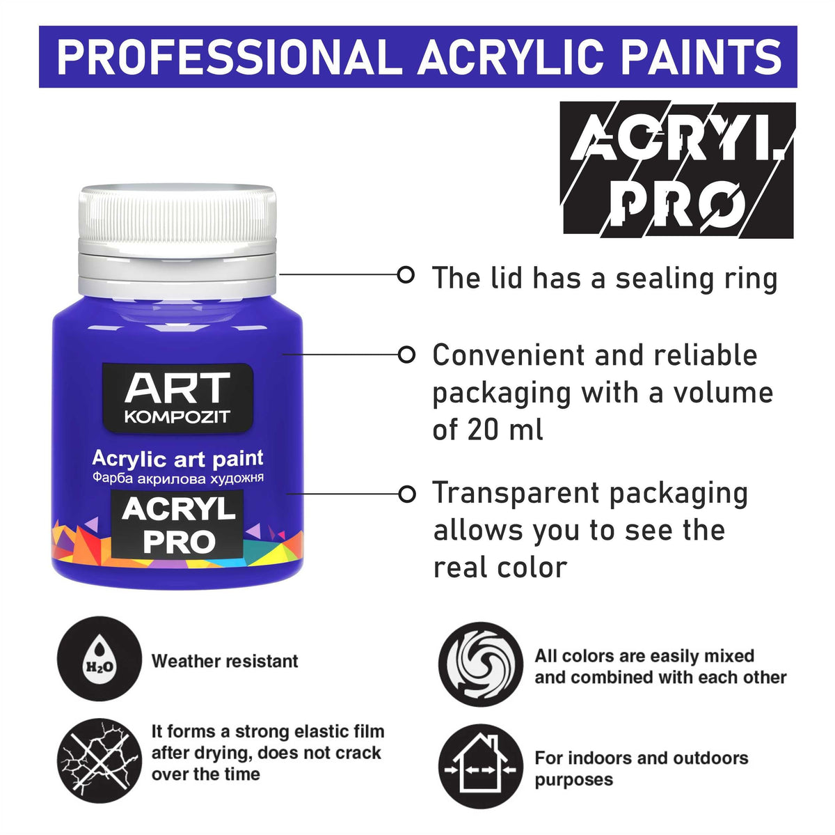 ACRYL PRO Kompozit akril festékkészlet