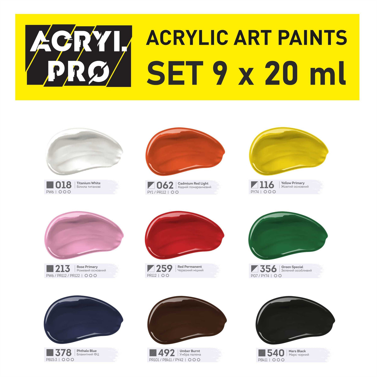 ACRYL PRO Kompozit akril festékkészlet