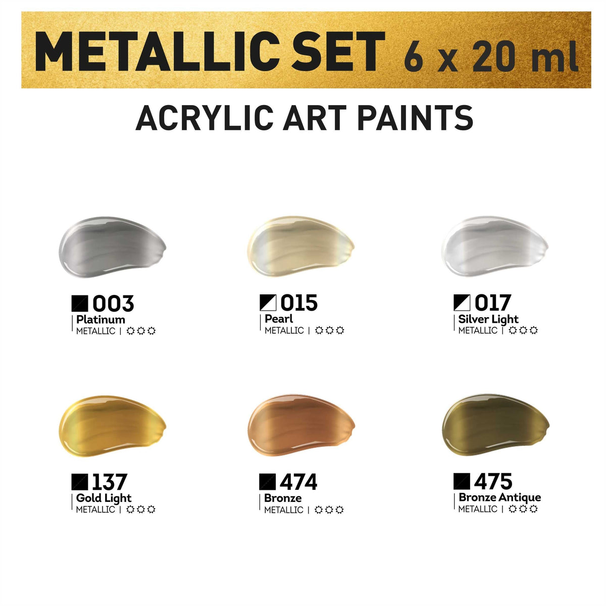 ACRYL PRO fém akril festékkészlet