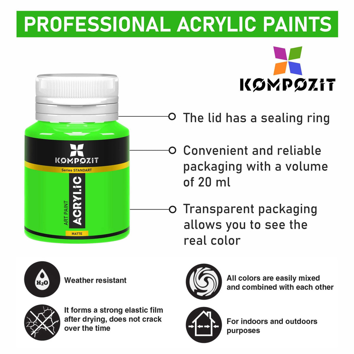 Kompozit STANDART akrilfesték 20 ml