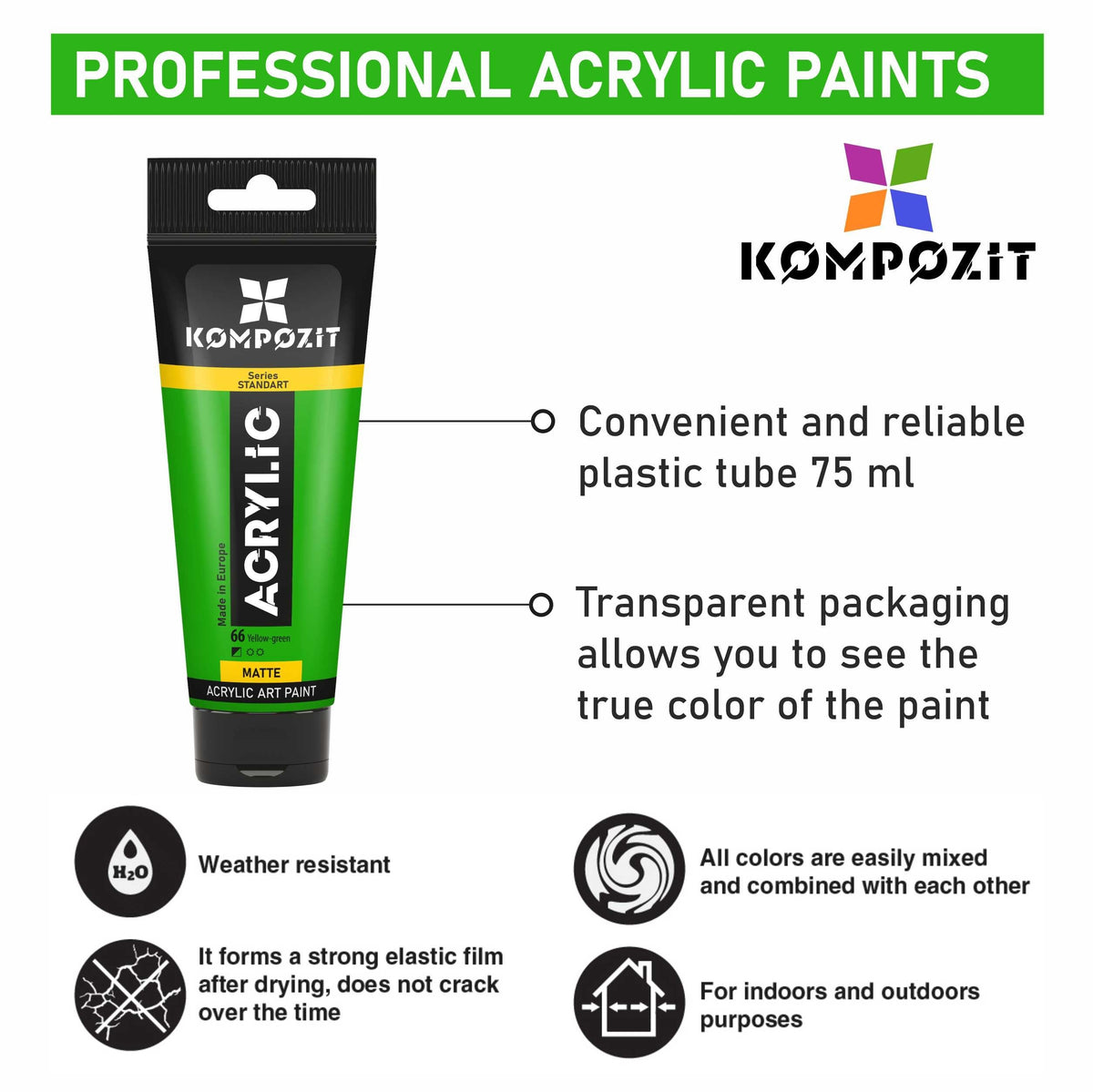 STANDART Kompozit Metallic akrilfesték 75 ml