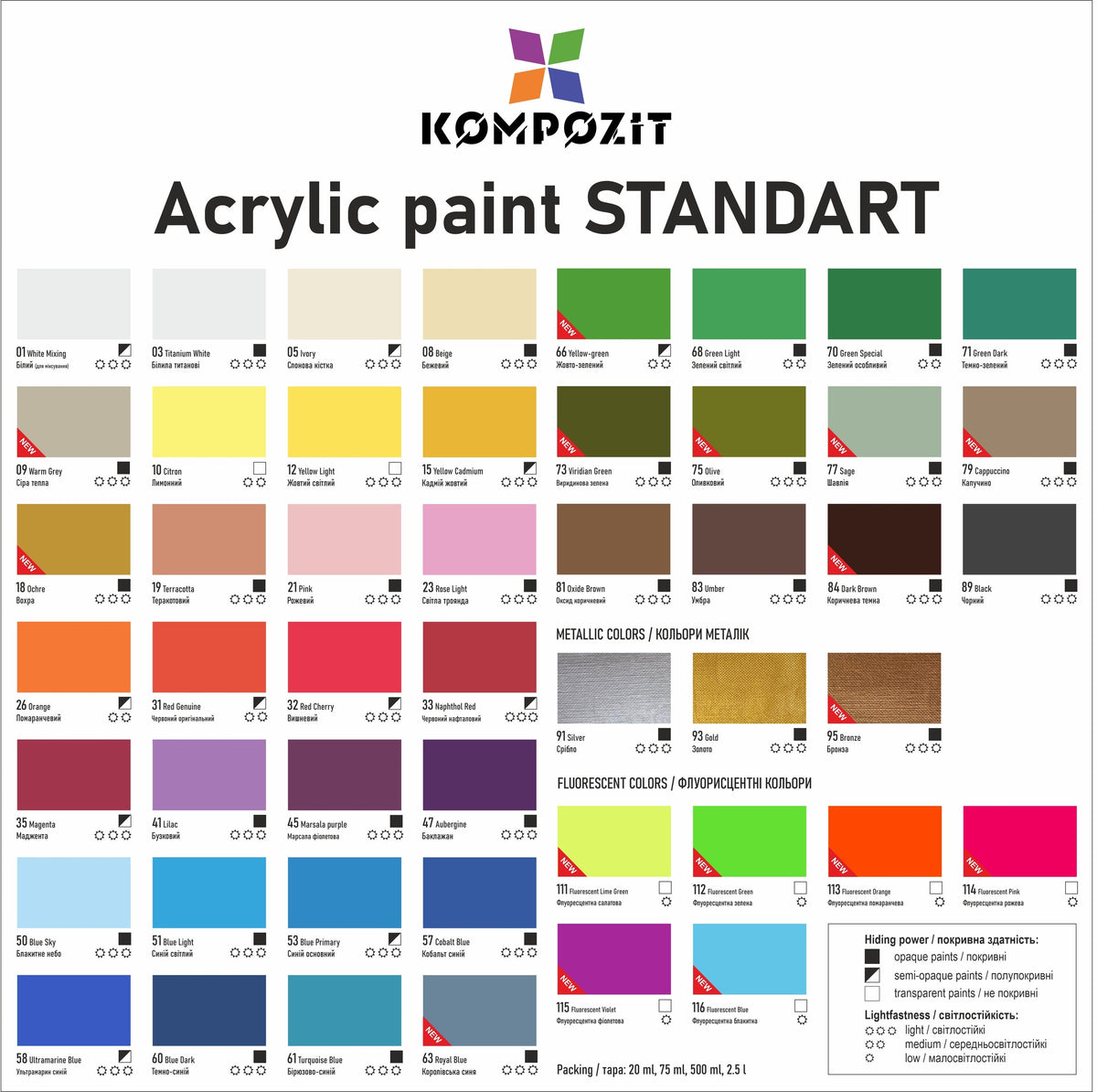 STANDART Kompozit akril festék