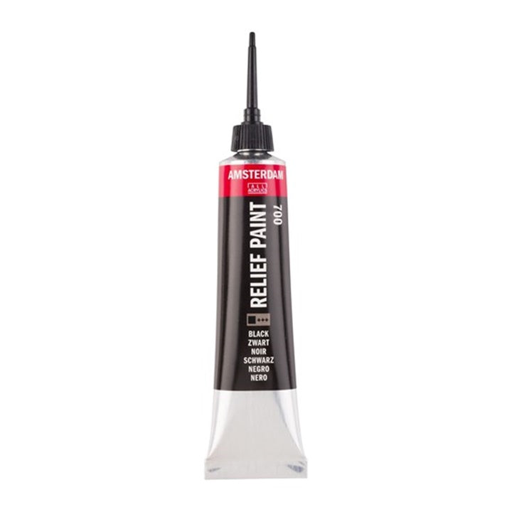 Contour AMSTERDAM Relief festék 20 ml – fekete