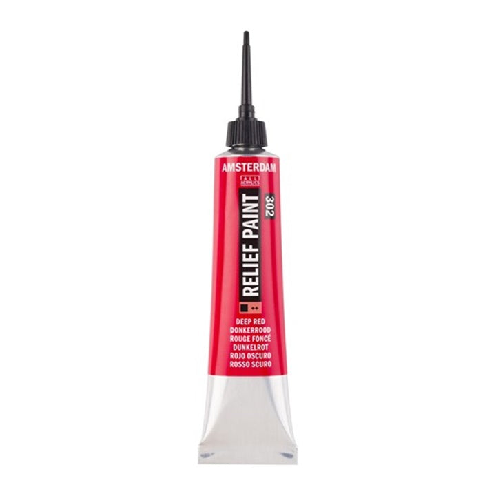 Contour AMSTERDAM Relief festék 20 ml – gazdag piros
