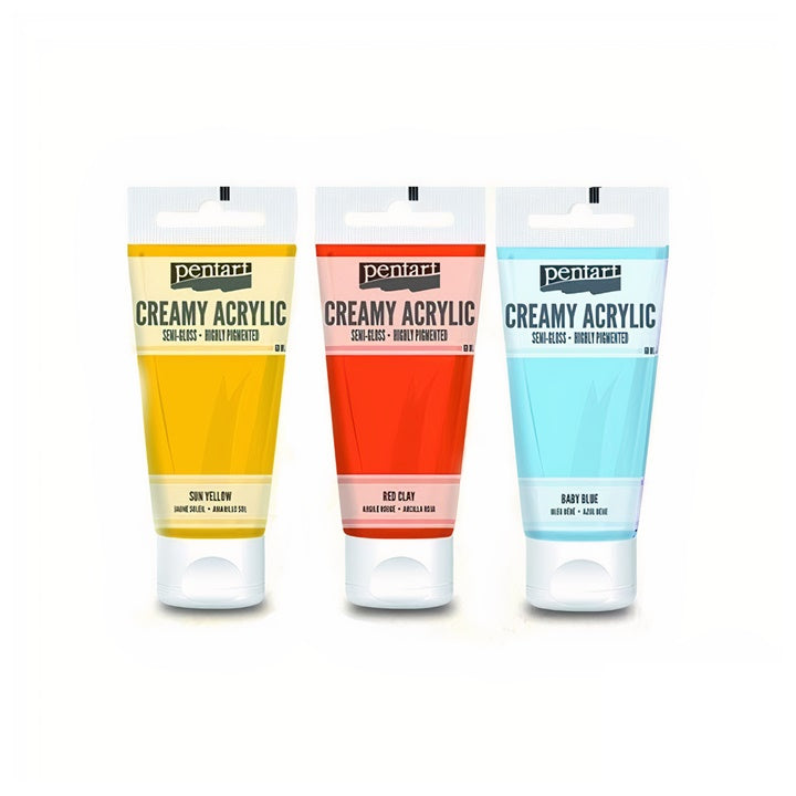 Krémes akrilfesték félfényes Pentart 200 ml