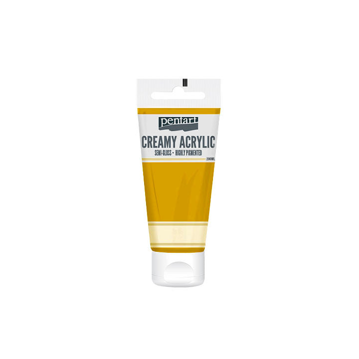Krémes akrilfesték félfényes Pentart 200 ml – Antique Gold