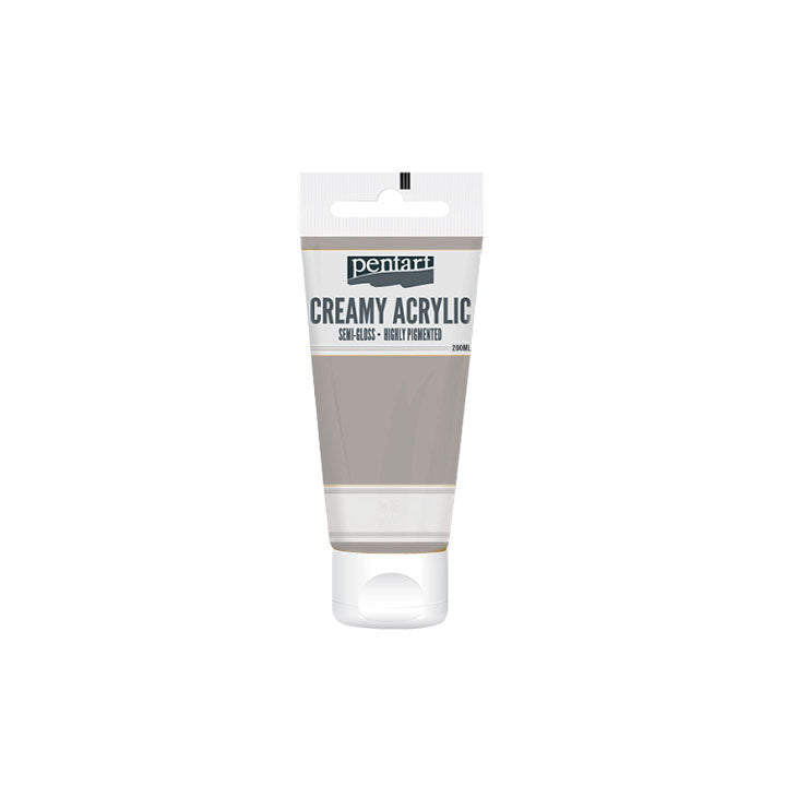 Krémes akrilfesték félfényes Pentart 200 ml – Silver