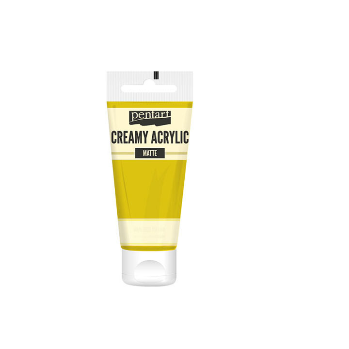 Krémes akrilfesték matt Pentart 60 ml – Yellow