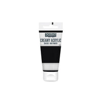 Krémes akrilfesték félfényes Pentart 200 ml – Black