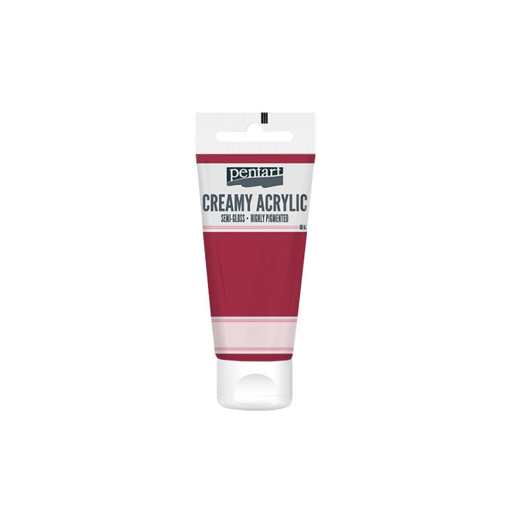 Krémes akrilfesték félfényes Pentart 60 ml – Lipstick red