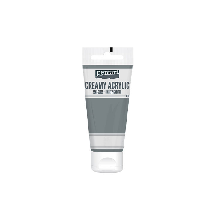 Krémes akrilfesték félfényes Pentart 60 ml – Light gray
