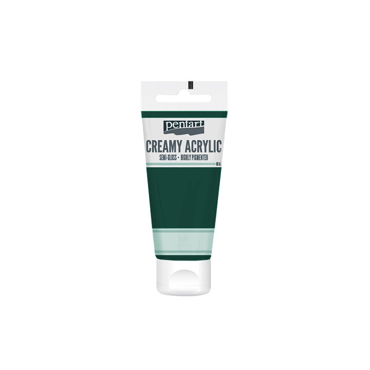 Krémes akrilfesték félfényes Pentart 60 ml – Dark green