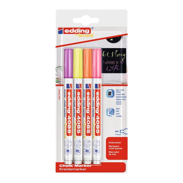 Kréta filctollak készlete EDDING 4085 neon árnyalatok (1)