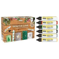 KREUL Gyertyafestő készlet Winter Love 6×25 ml