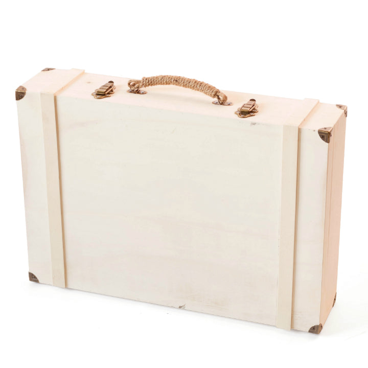 Bőrönd vasalattal 63 x 43 x 14 cm