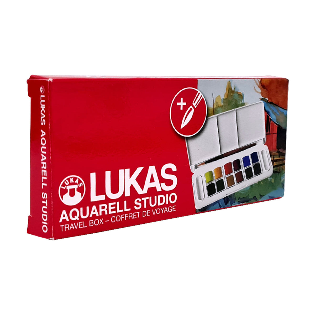 LUKAS Studio akvarell festék készlet műanyag dobozban - 13 részes