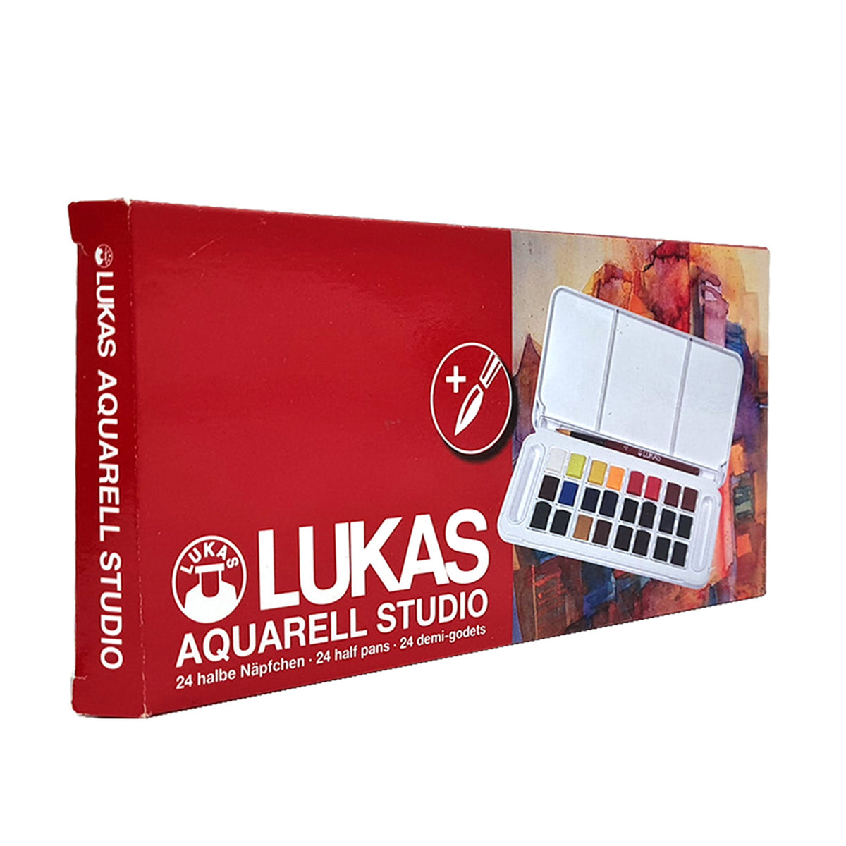 LUKAS Studio akvarell festék készlet műanyag dobozban - 24 db