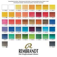 Luxus Rembrandt aquarell festék készlet 42 fél tégellyel és 14 tartozékkal, fából készült táska (3)