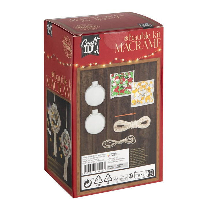 Macrame Bauble Kit XMAS (2)