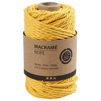 Macramé zsinór 4 mm x 55 m – grey