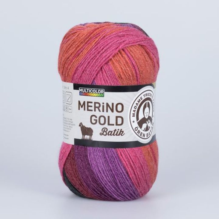 Madame Tricote Paris Merino Gold Batik fonal 100 g (4)