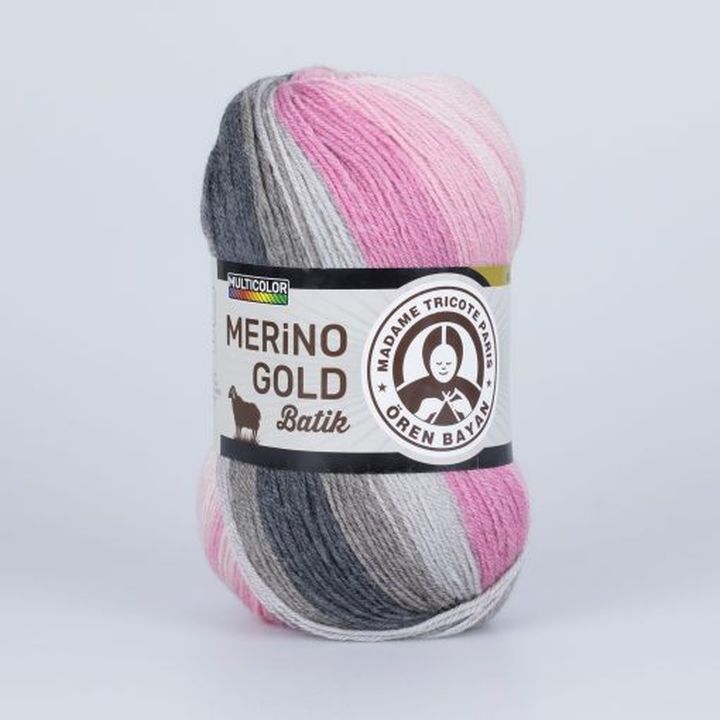 Madame Tricote Paris Merino Gold Batik fonal 100 g (7)
