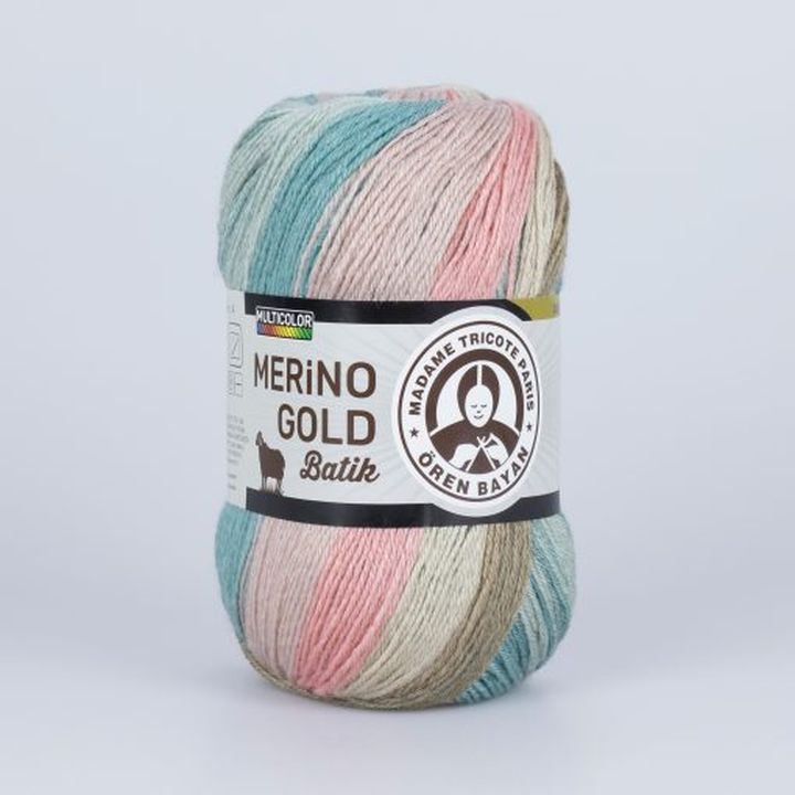 Madame Tricote Paris Merino Gold Batik fonal 100 g (8)