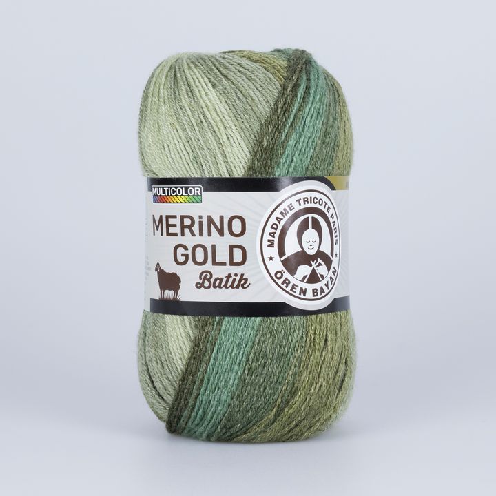 Madame Tricote Paris Merino Gold Batik fonal 100 g (9)