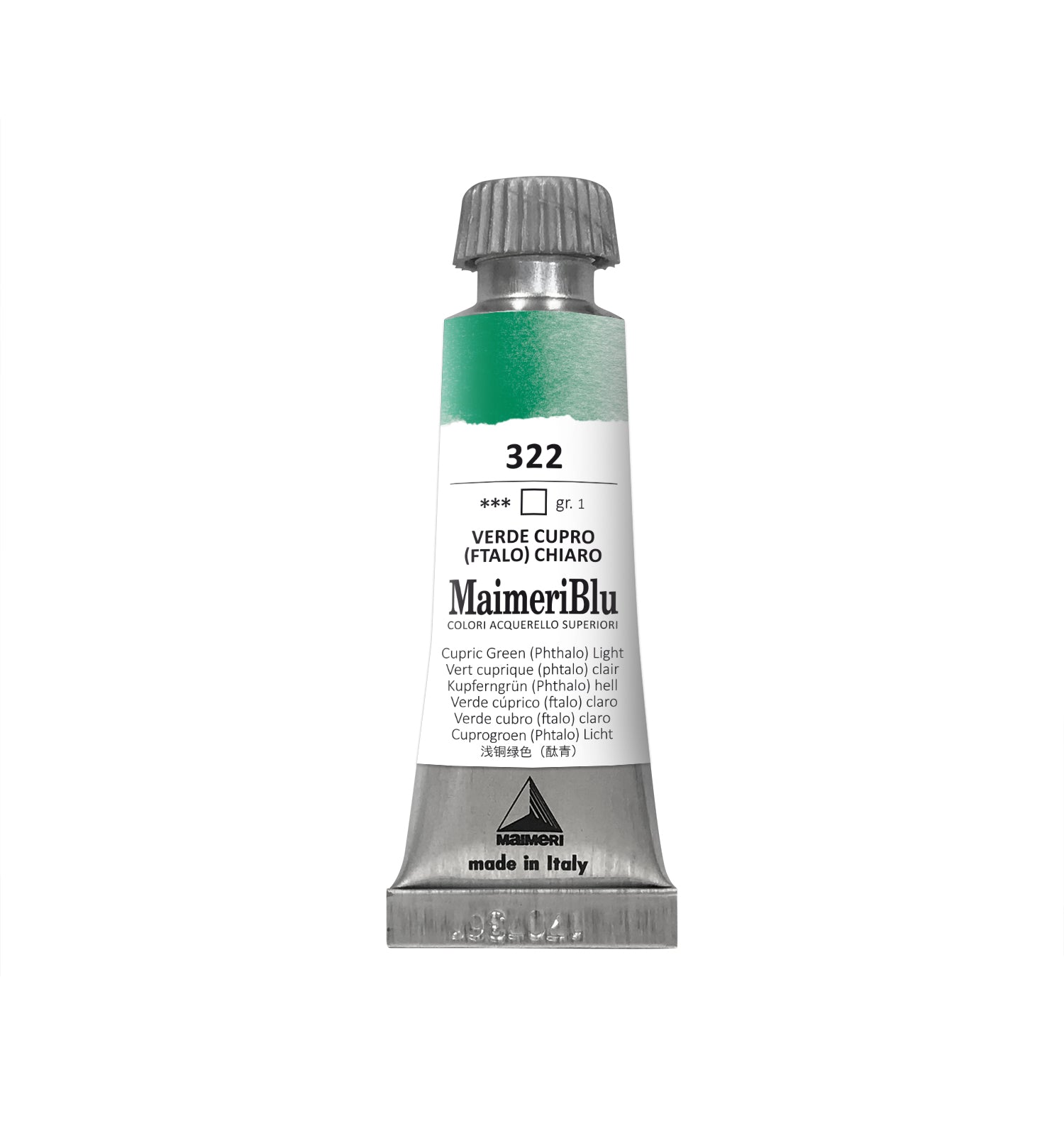 MAIMERI Maimeri Blu professzionális akvarellfesték 12 ml – Világos rézzöld