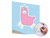 Festés a számok szerint PINK LAMA SINGLE CUT – keret nélkül