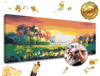 Számfestő készlet PREMIUM GOLD | Színpompás táj