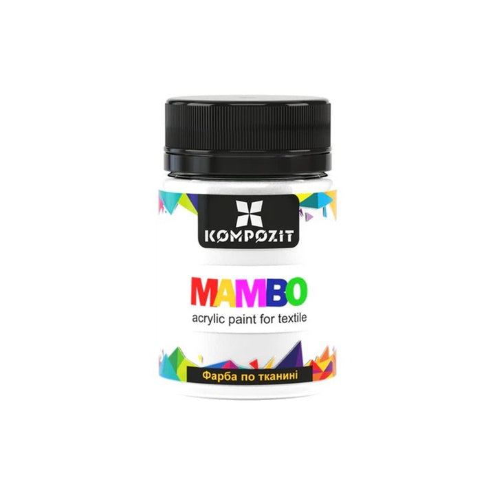 MAMBO akrilfesték textilhez és bőrhöz 50ml - 1 fehér