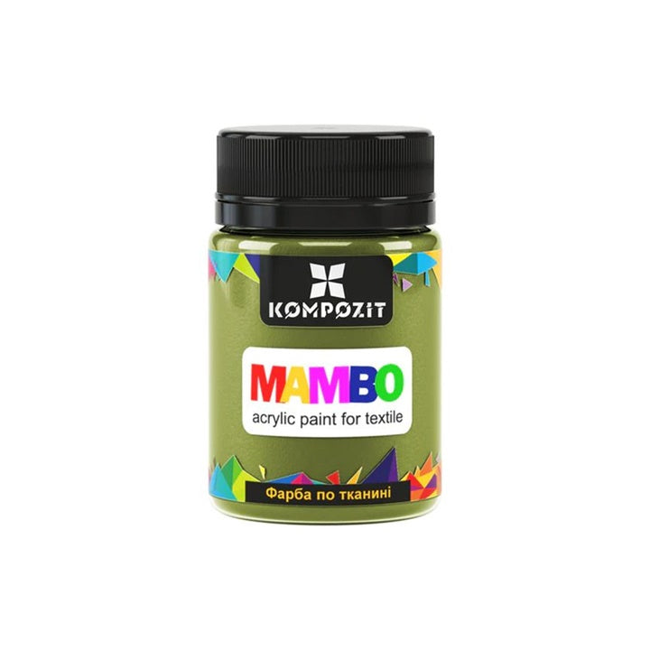 MAMBO akrilfesték textilhez és bőrhöz 50ml - 14 olajzöld