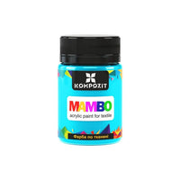 MAMBO akrilfesték textilhez és bőrhöz 50ml - 15 türkizkék