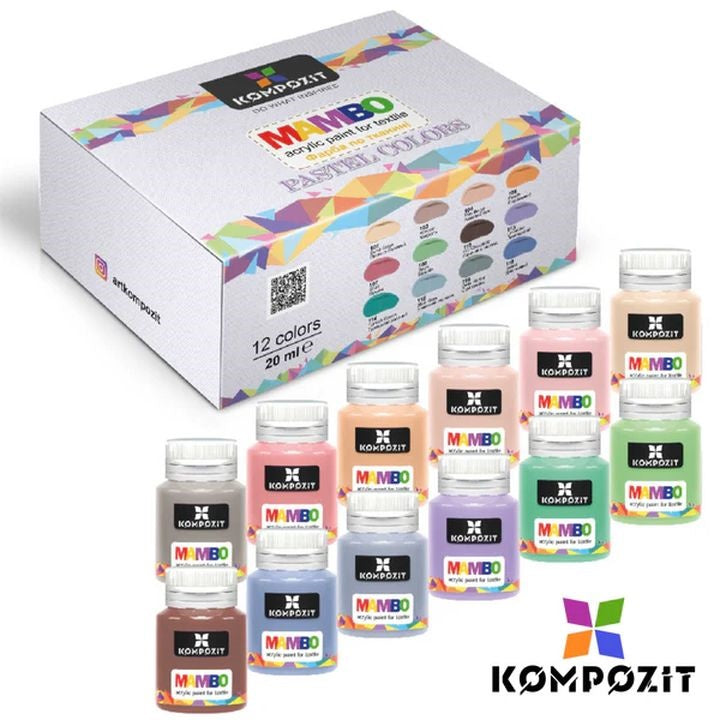 MAMBO pasztell textil és bőr festékkészlet (1)