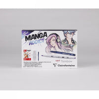Manga rajzkészlet CLAIREFONTAINE Manga Addict Tombow A5 - 50 lapos