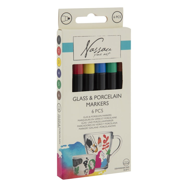 Marker készlet üveghez és porcelánhoz 6 db (1)