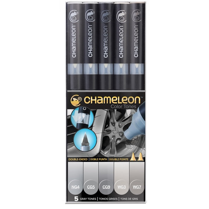 Marker szett Chameleon 5 darab - Gray Tones