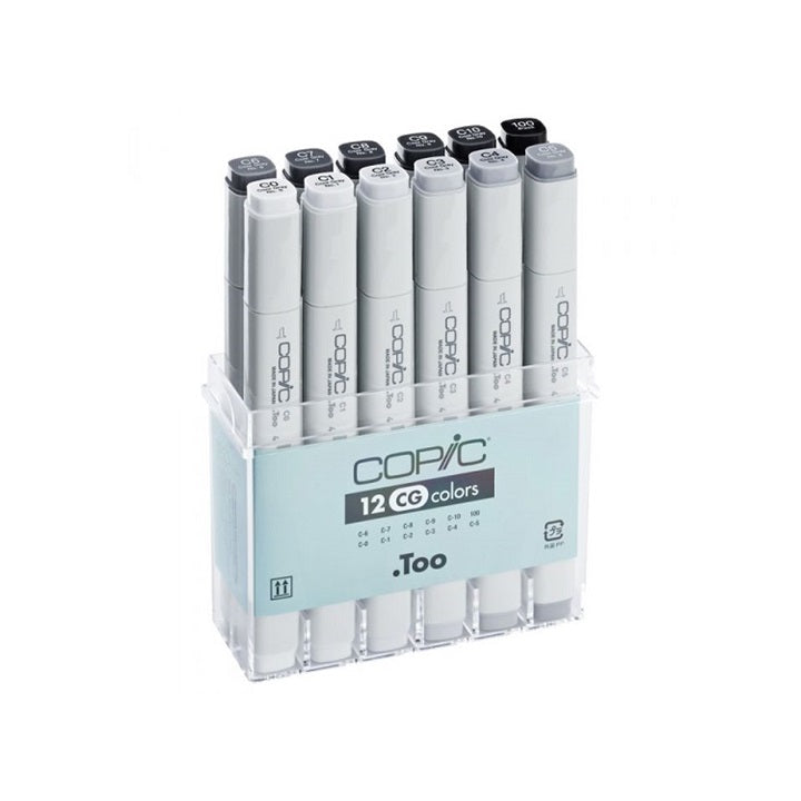 Markerek COPIC Classic Gray Colours / készlet 12 db