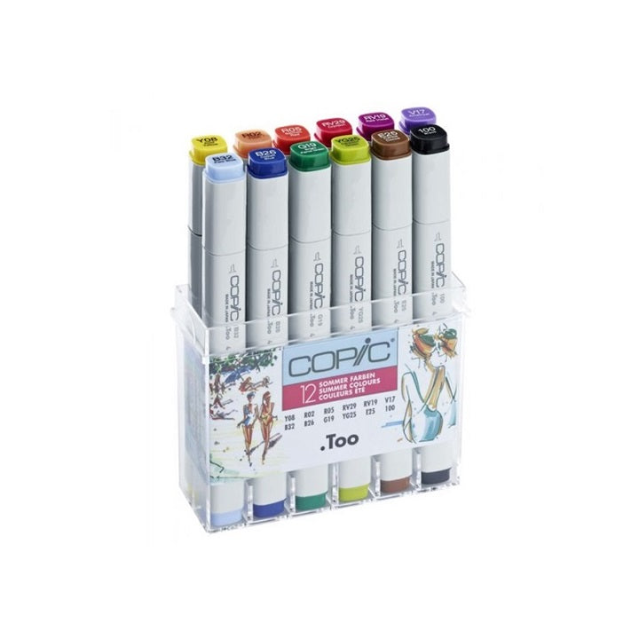 Markerek COPIC Classic Summer Colours / készlet 12 db