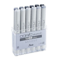 Markerek COPIC Sketch Cool Grey / készlet 12 db