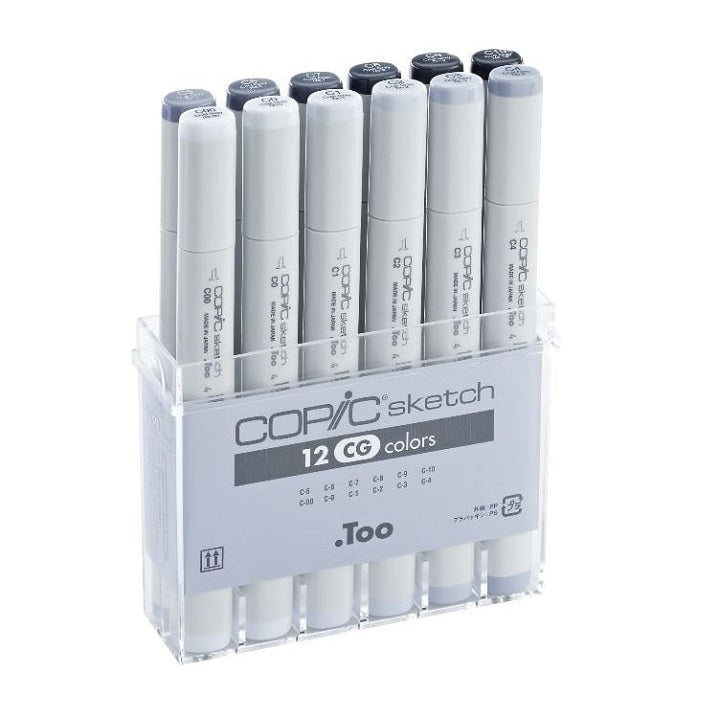 Markerek COPIC Sketch Cool Grey / készlet 12 db