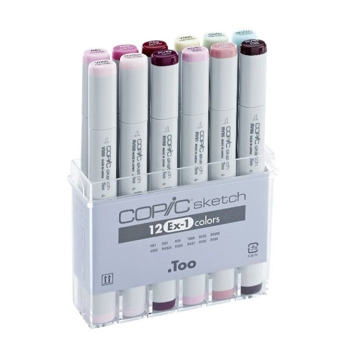 Markerek COPIC Sketch Ex-1 / készlet 12 db