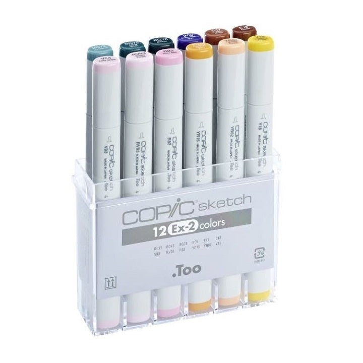 Markerek COPIC Sketch Ex-2 / készlet 12 db