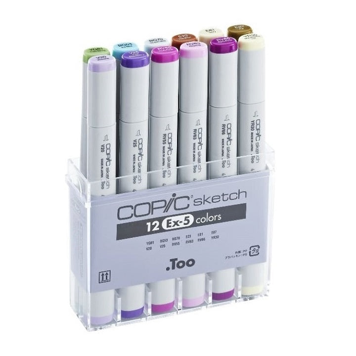 Markerek COPIC Sketch Ex-5 / készlet 12 db