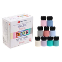 Matt akilfesék szett Decola 9x20 ml